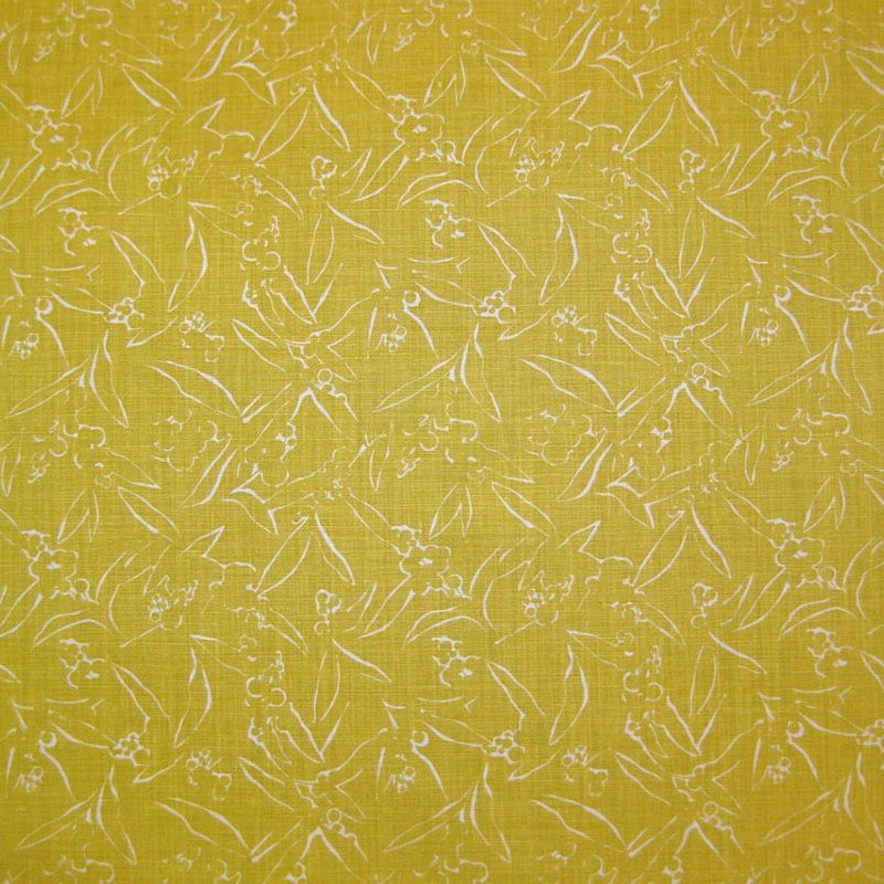 Kit Kemp Inside Out Linen Fabric in Lemon